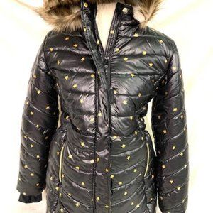 Girls Star Long Parka - Cat & Jack™ Black